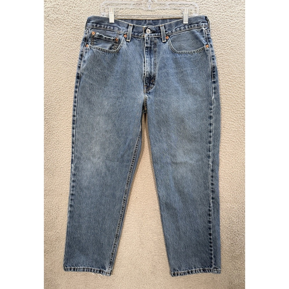 Levis 550 Jeans Mens 35x30 Blue Denim Relaxed Fit Workwear Grunge Skater *